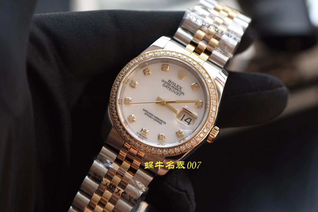 【台湾 Factory  Rolex 复刻女表】 Rolex 女装  Datejust 系列116243-63603白色表盘 wrist watch  / R371
