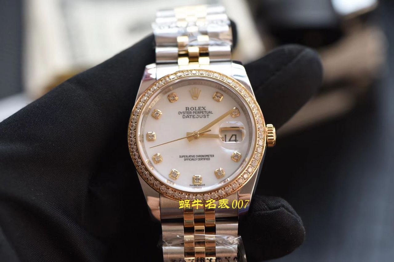 【台湾 Factory  Rolex 复刻女表】 Rolex 女装  Datejust 系列116243-63603白色表盘 wrist watch  / R371