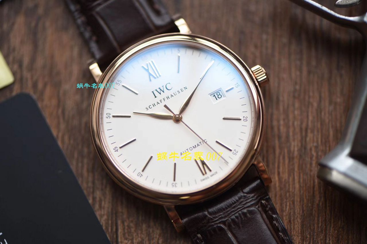 【 Video analysis V7 Factory IWC复刻表】 IWC 表柏涛菲诺系列高仿IW356504 wrist watch  / WG387