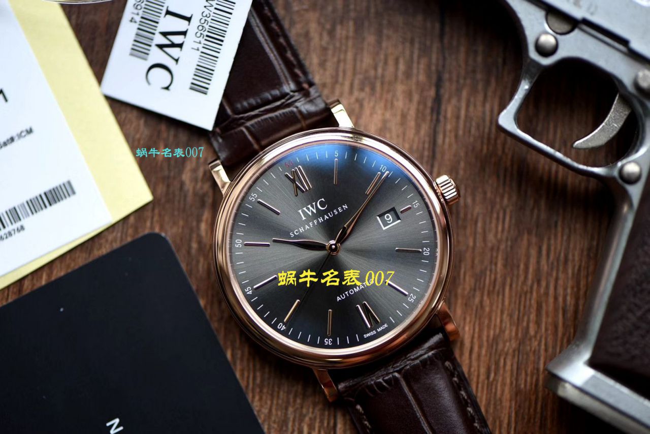 【 Video analysis V7 Factory IWC复刻表】 IWC 表柏涛菲诺高仿IW356511 wrist watch  / WG388