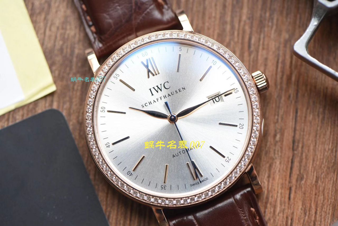 【 Video analysis V7 Factory IWC复刻表】 IWC 表柏涛菲诺系列高仿IW356515 wrist watch  / WG393