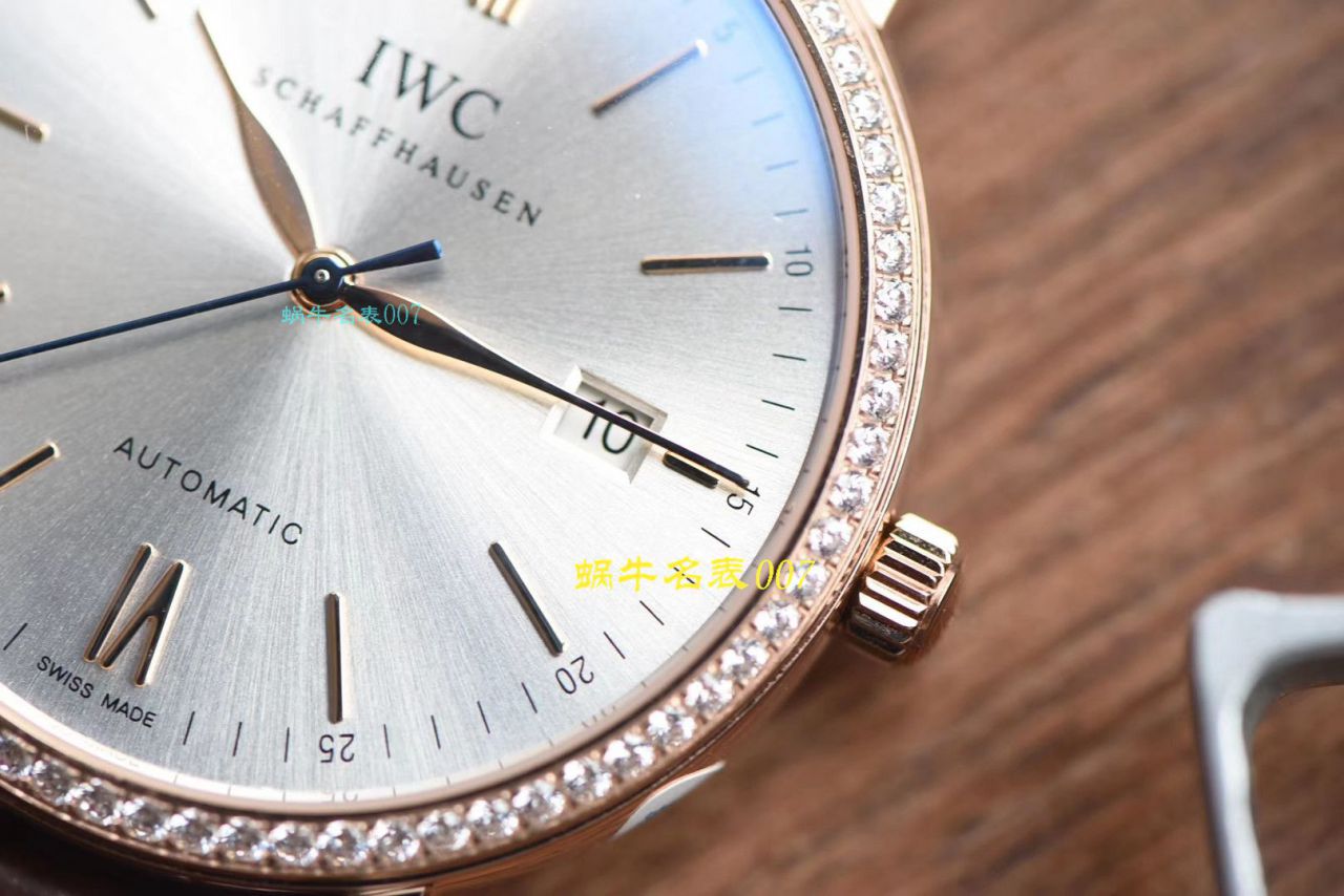 【 Video analysis V7 Factory IWC复刻表】 IWC 表柏涛菲诺系列高仿IW356515 wrist watch  / WG393