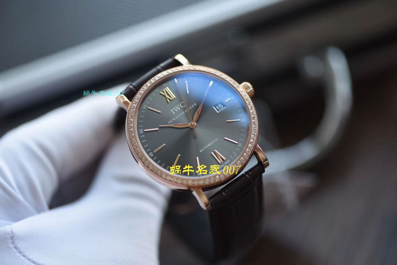【 Video analysis V7 Factory IWC top 复刻表】 IWC 表柏涛菲诺高仿IW356516 wrist watch  / WG396