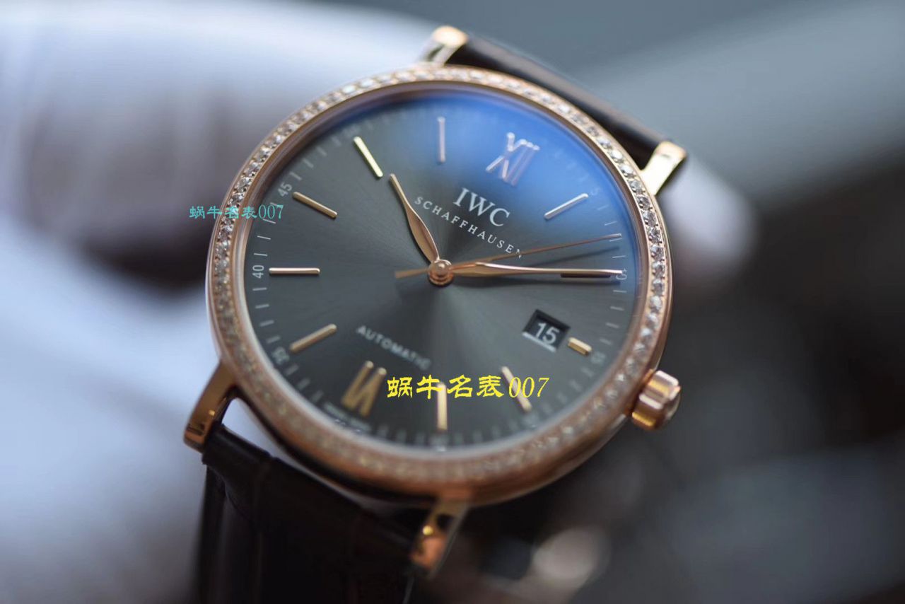 【 Video analysis V7 Factory IWC top 复刻表】 IWC 表柏涛菲诺高仿IW356516 wrist watch  / WG396