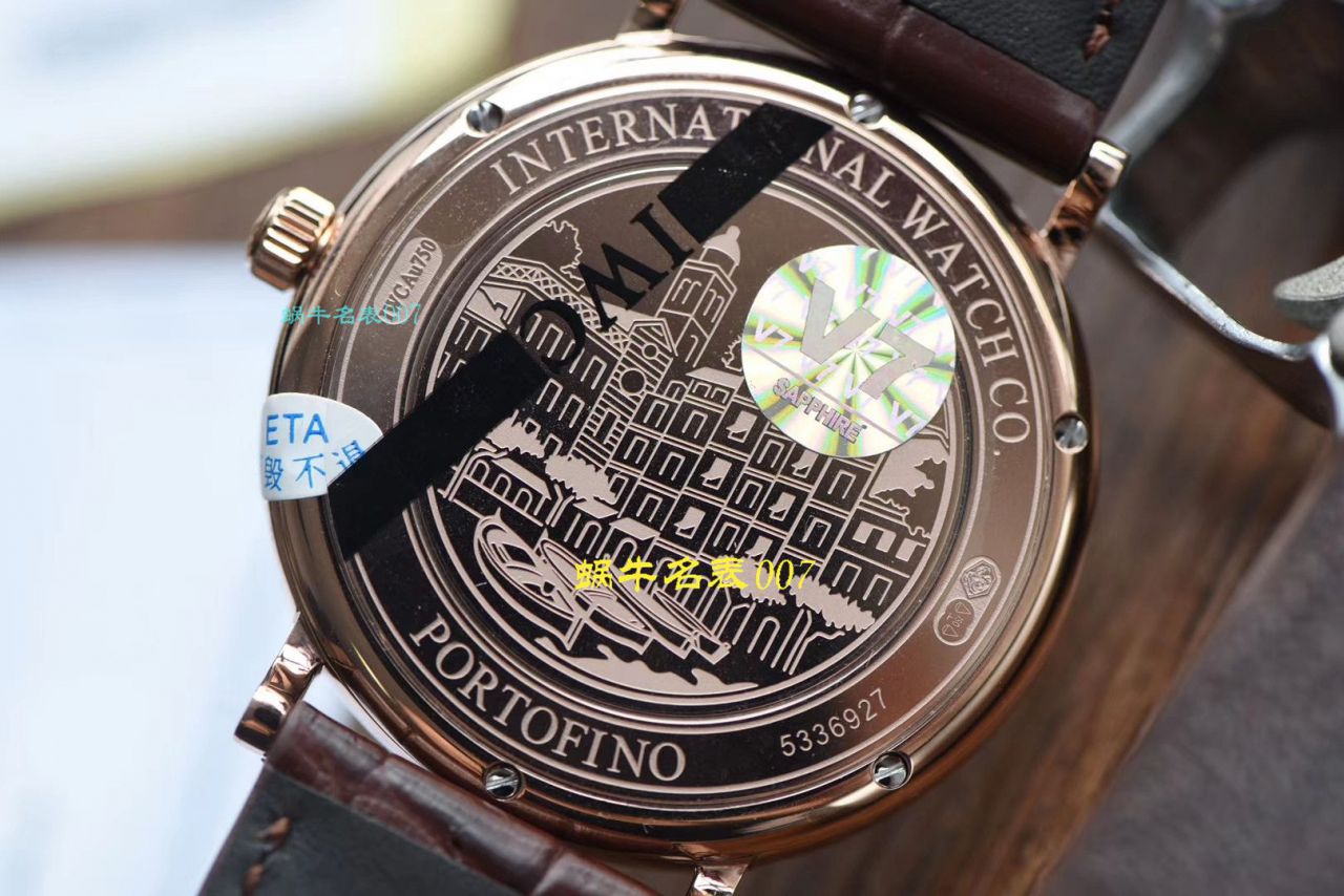 【 Video analysis V7 Factory IWC复刻表】 IWC 表柏涛菲诺系列高仿IW356515 wrist watch  / WG393