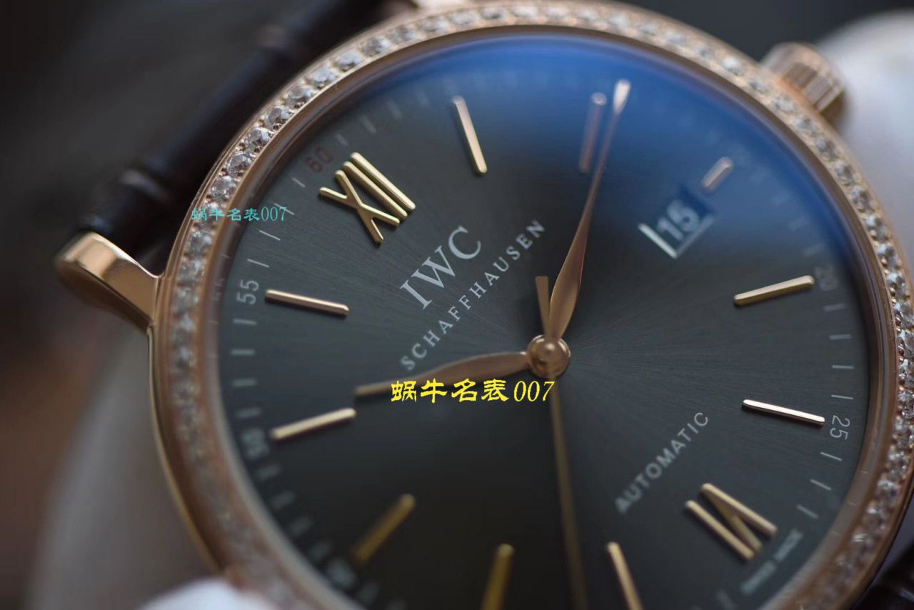 【 Video analysis V7 Factory IWC top 复刻表】 IWC 表柏涛菲诺高仿IW356516 wrist watch  / WG396