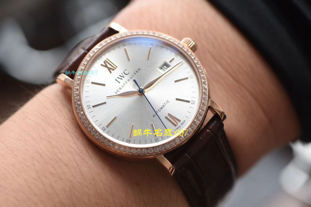 【 Video analysis V7 Factory IWC复刻表】 IWC 表柏涛菲诺系列高仿IW356515 wrist watch  / WG393