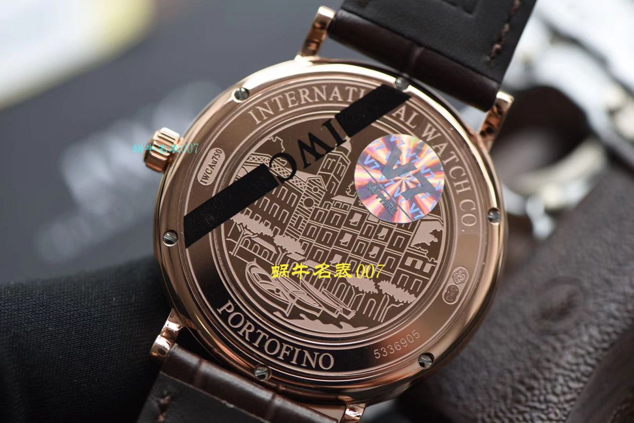【 Video analysis V7 Factory IWC top 复刻表】 IWC 表柏涛菲诺高仿IW356516 wrist watch  / WG396