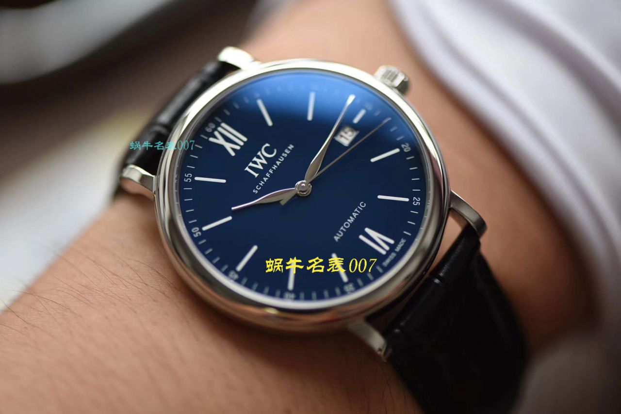 【 Video analysis V7 Factory IWC复刻表】 IWC 表柏涛菲诺高仿IW356512 wrist watch  / WG397