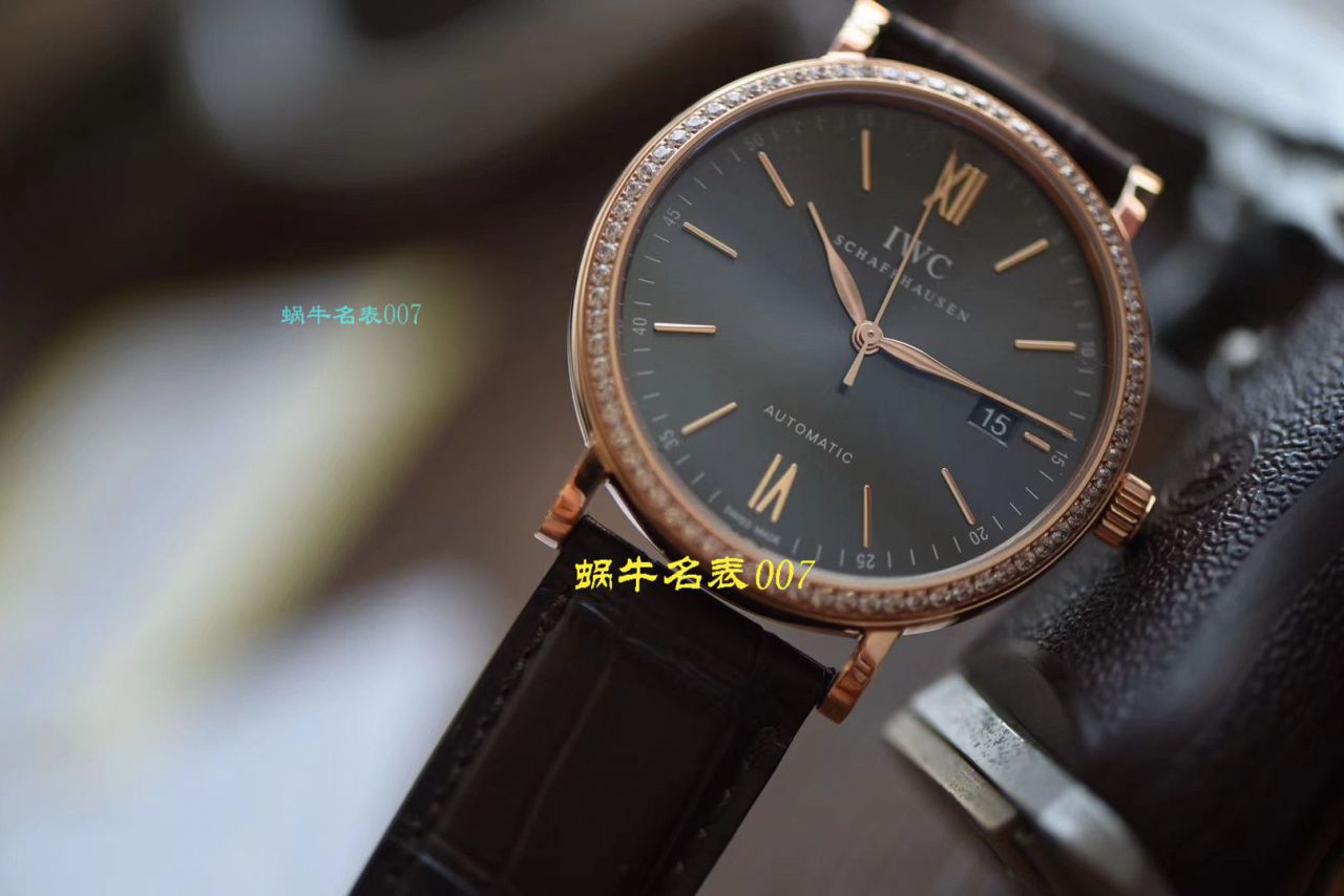 【 Video analysis V7 Factory IWC top 复刻表】 IWC 表柏涛菲诺高仿IW356516 wrist watch  / WG396