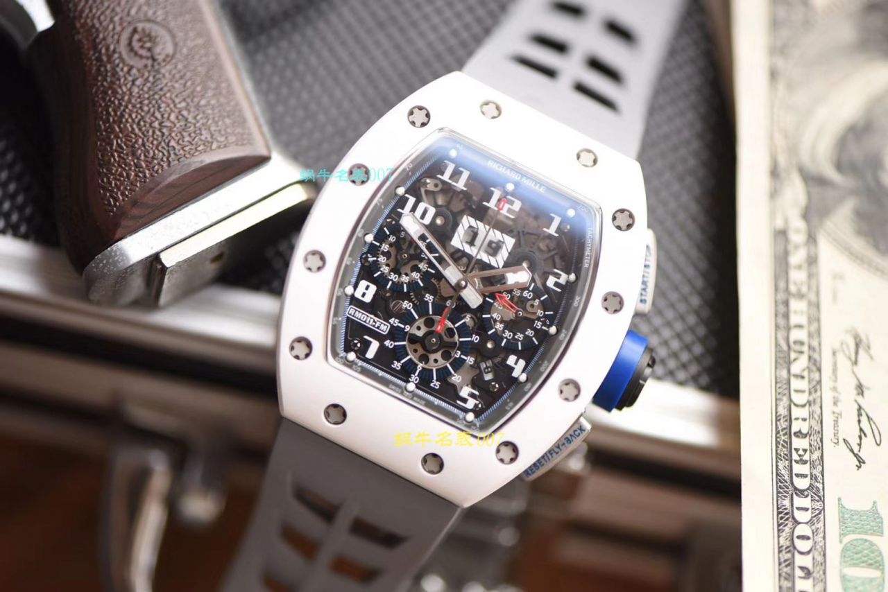 【 Video analysis KV Factory RICHARD MILLE复刻手表】 RICHARD MILLE 男士系列RM 011白色 Composite 限量款 wrist watch  / KVRM01199
