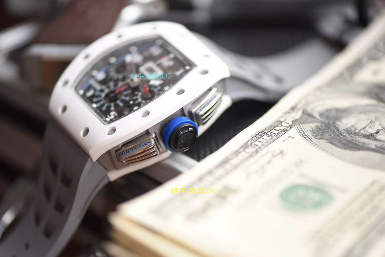 【 Video analysis KV Factory RICHARD MILLE复刻手表】 RICHARD MILLE 男士系列RM 011白色 Composite 限量款 wrist watch  / KVRM01199