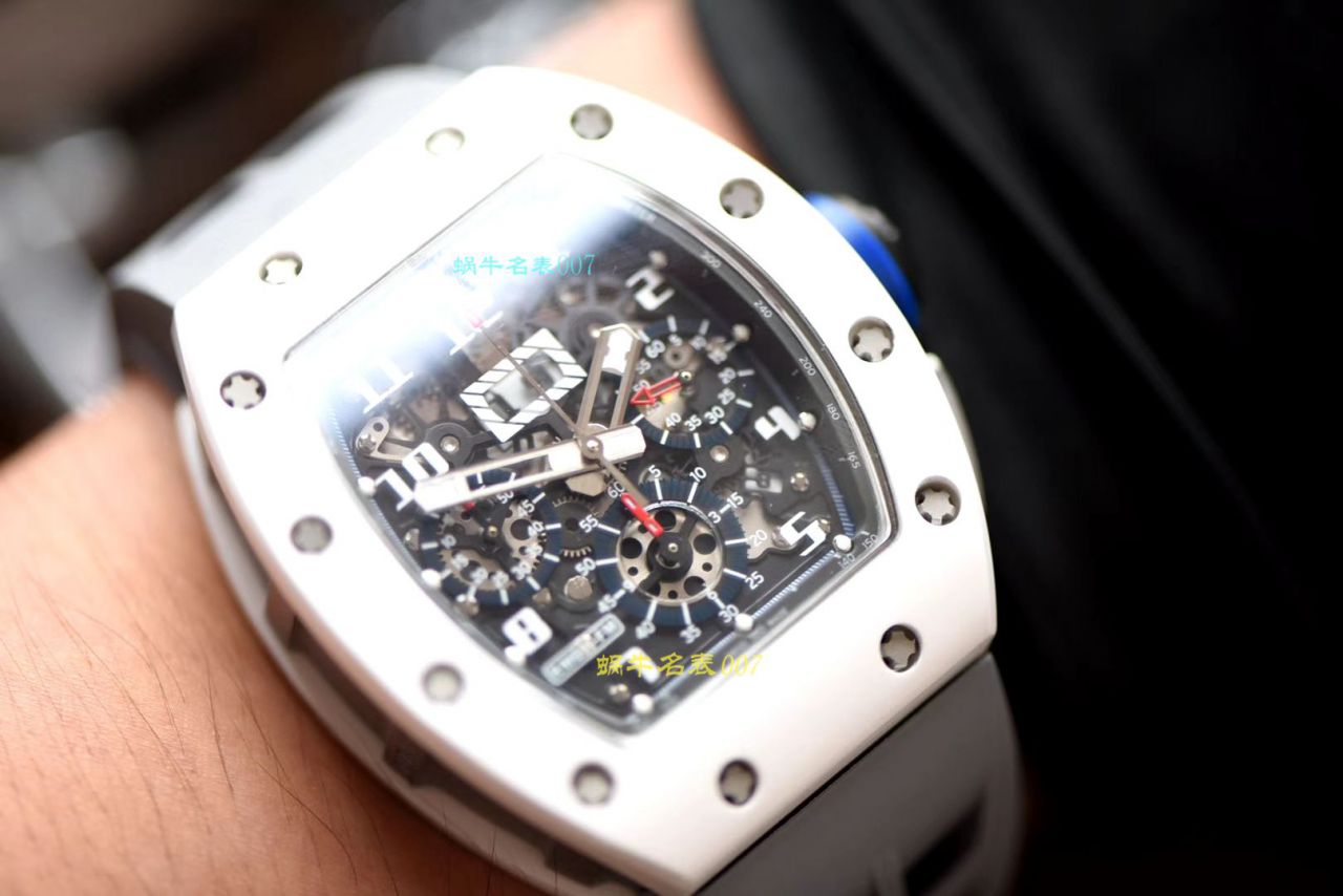 【 Video analysis KV Factory RICHARD MILLE复刻手表】 RICHARD MILLE 男士系列RM 011白色 Composite 限量款 wrist watch  / KVRM01199