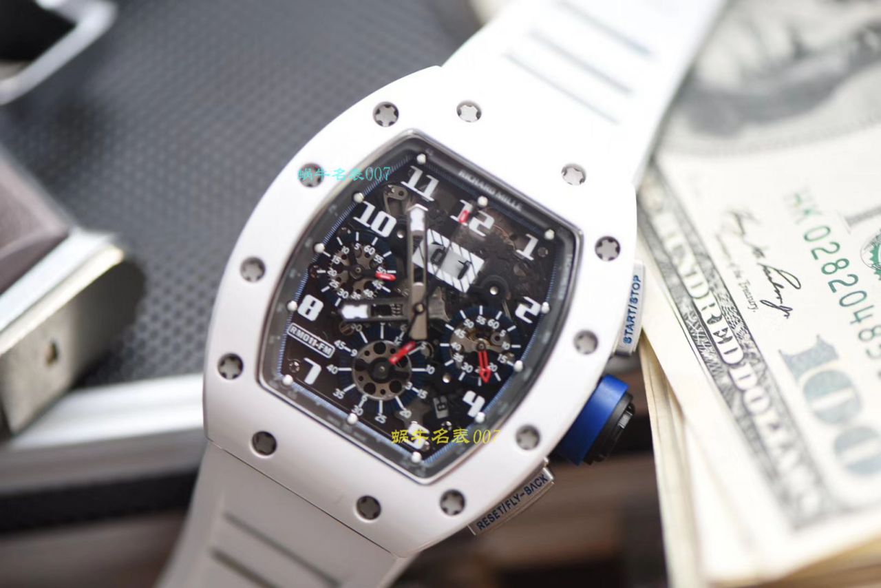 【 Video analysis KV Factory RICHARD MILLE复刻手表】 RICHARD MILLE 男士系列RM 011白色 Composite 限量款 wrist watch  / KVRM01199