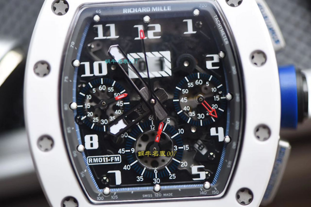 【 Video analysis KV Factory RICHARD MILLE复刻手表】 RICHARD MILLE 男士系列RM 011白色 Composite 限量款 wrist watch  / KVRM01199