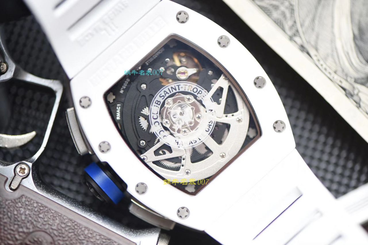 【 Video analysis KV Factory RICHARD MILLE复刻手表】 RICHARD MILLE 男士系列RM 011白色 Composite 限量款 wrist watch  / KVRM01199