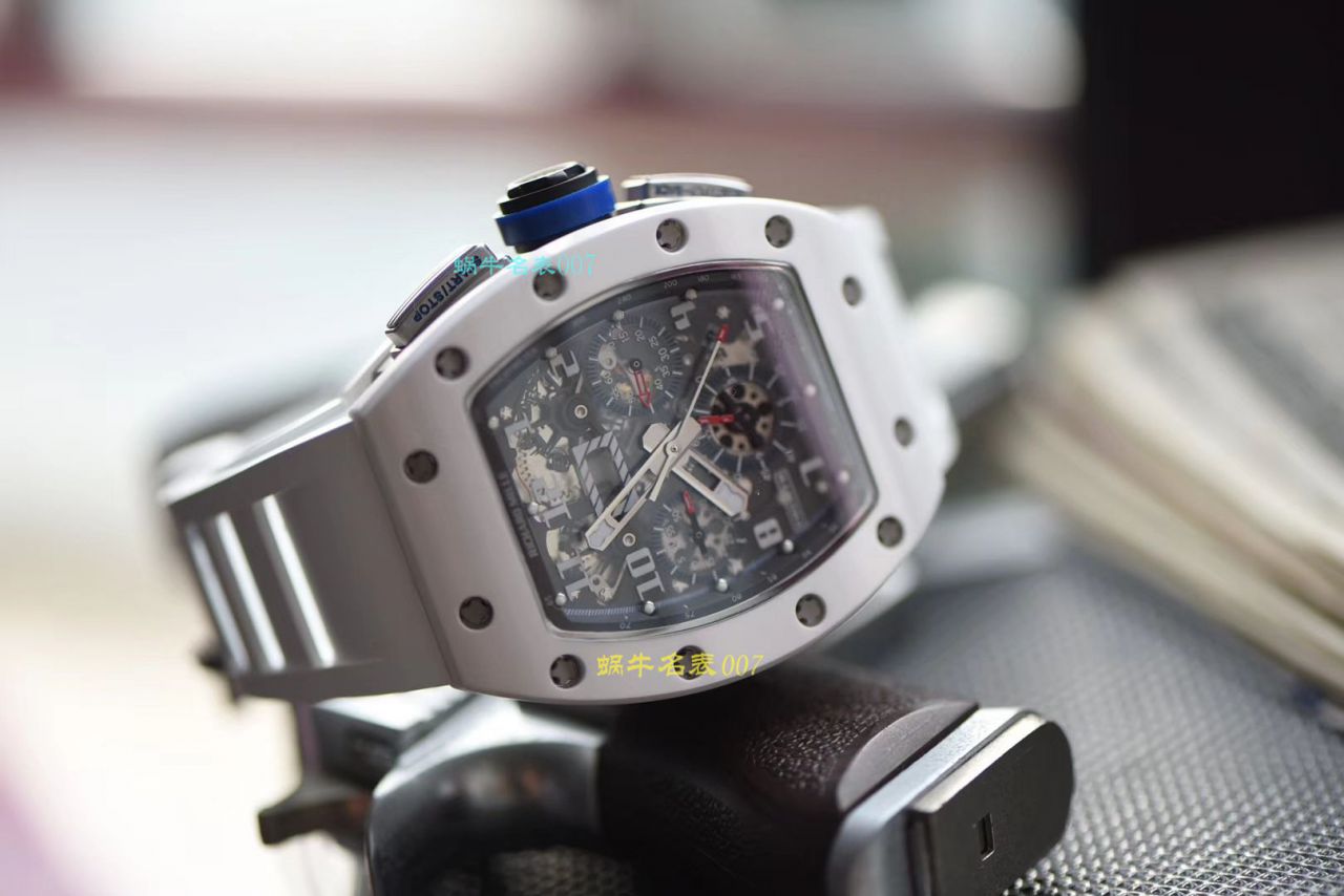 【 Video analysis KV Factory RICHARD MILLE复刻手表】 RICHARD MILLE 男士系列RM 011白色 Composite 限量款 wrist watch  / KVRM01199