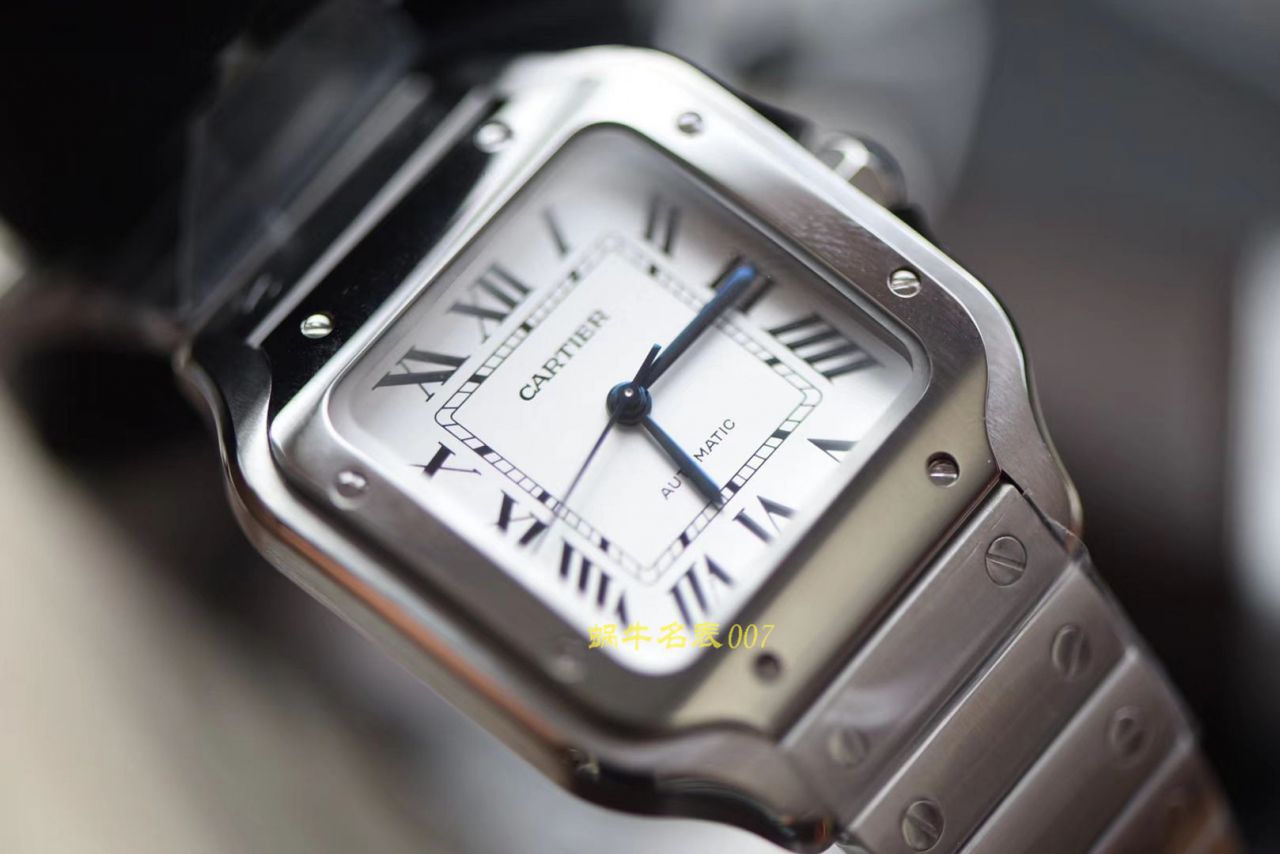 【 Video analysis V6 Factory  top 复刻高仿表】 Cartier   Santos 系列WSSA0009（大号）,WSSA0010（中号） wrist watch  / K226