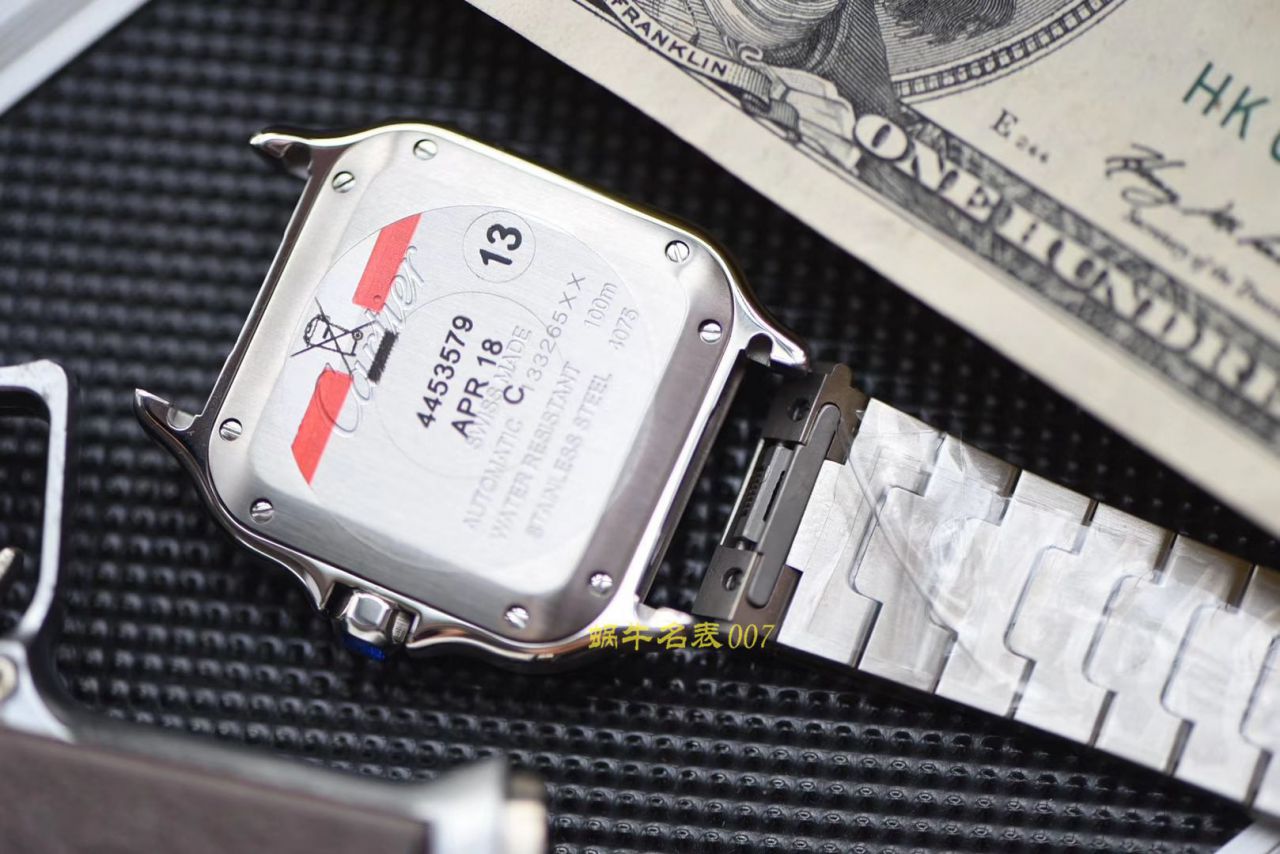 【 Video analysis V6 Factory  top 复刻高仿表】 Cartier   Santos 系列WSSA0009（大号）,WSSA0010（中号） wrist watch  / K226