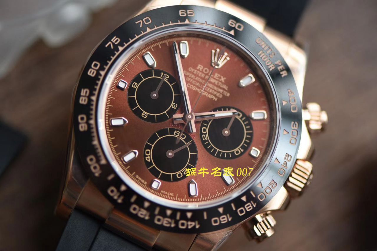 【 Video analysis NOOB Factory  Rolex 复刻高仿手表】N Factory 全新2019年最新款～ Ditongna 咖啡猫超级4130自动机械 Movement  / R373