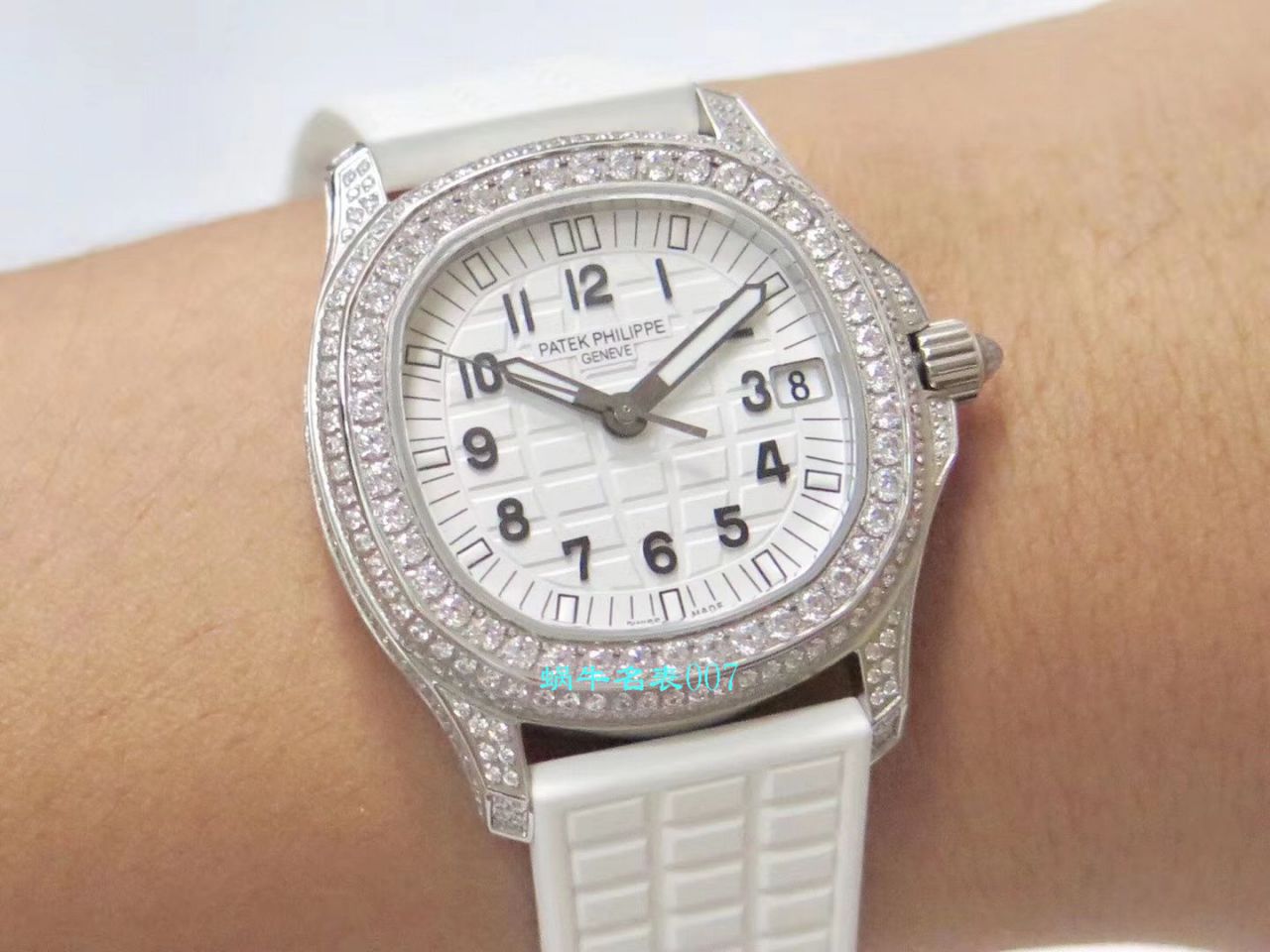 【PPF Factory  top 复刻手表】 PATEK PHILIPPE AQUANAUT高仿5069G-011 白金 wrist watch  / BD231