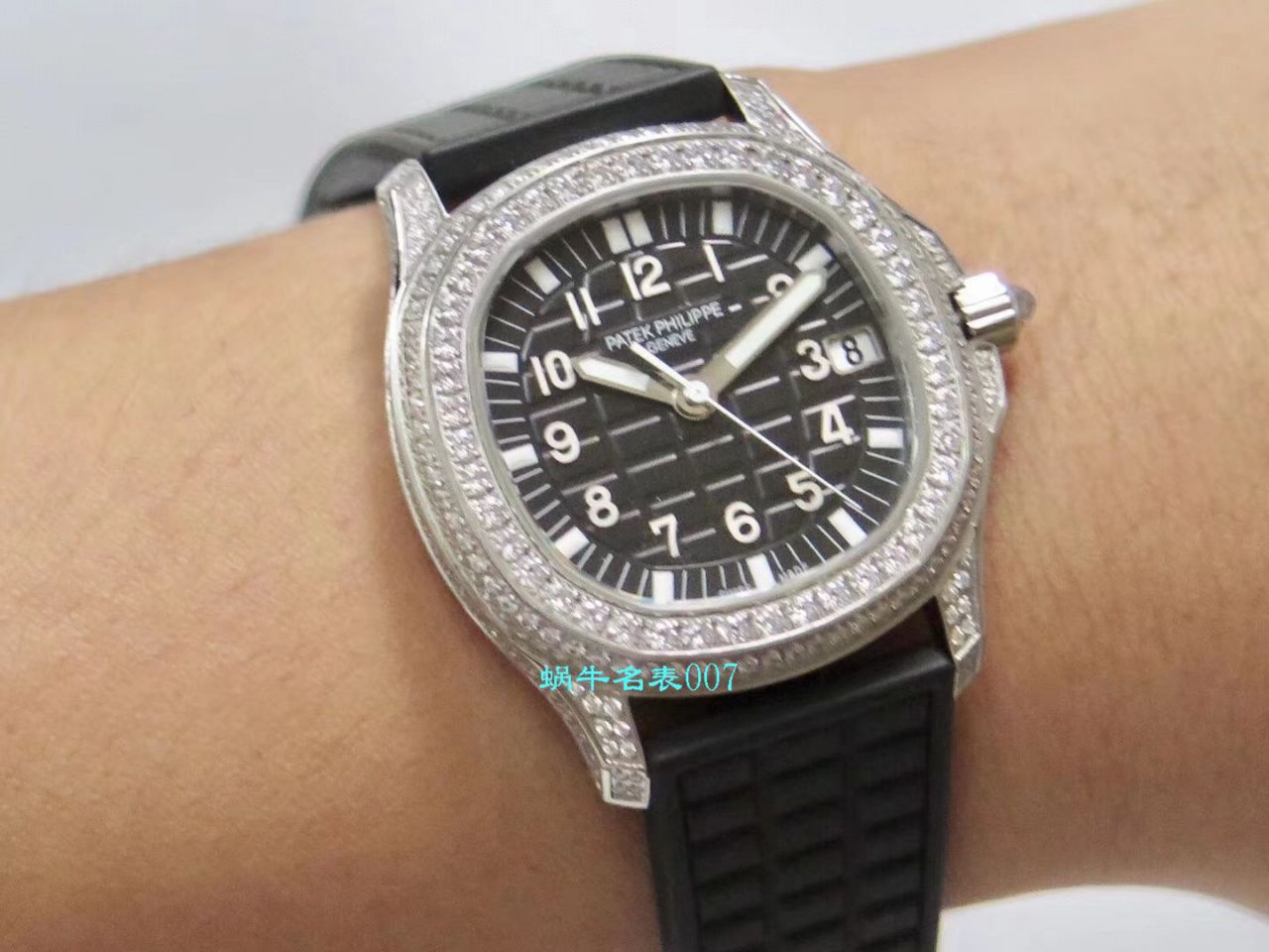 【PPF Factory PATEK PHILIPPE复刻表】 PATEK PHILIPPE AQUANAUT高仿5069G-001 白金女士 wrist watch  / BD230