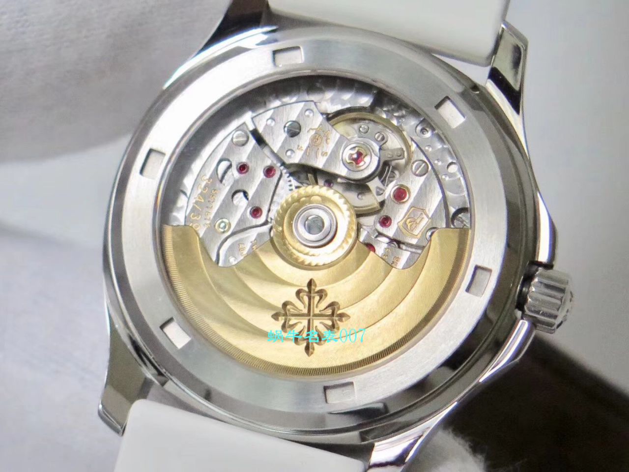 【PPF Factory  top 复刻手表】 PATEK PHILIPPE AQUANAUT高仿5069G-011 白金 wrist watch  / BD231
