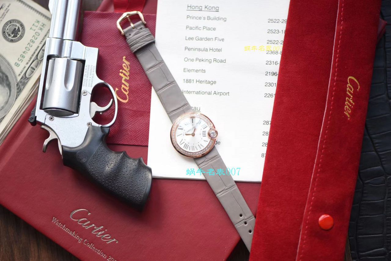 【台湾 Factory 白气球复刻高仿女表】 Cartier  BALLON BLANC DE  Cartier 系列WJBL0008 wrist watch  / K229
