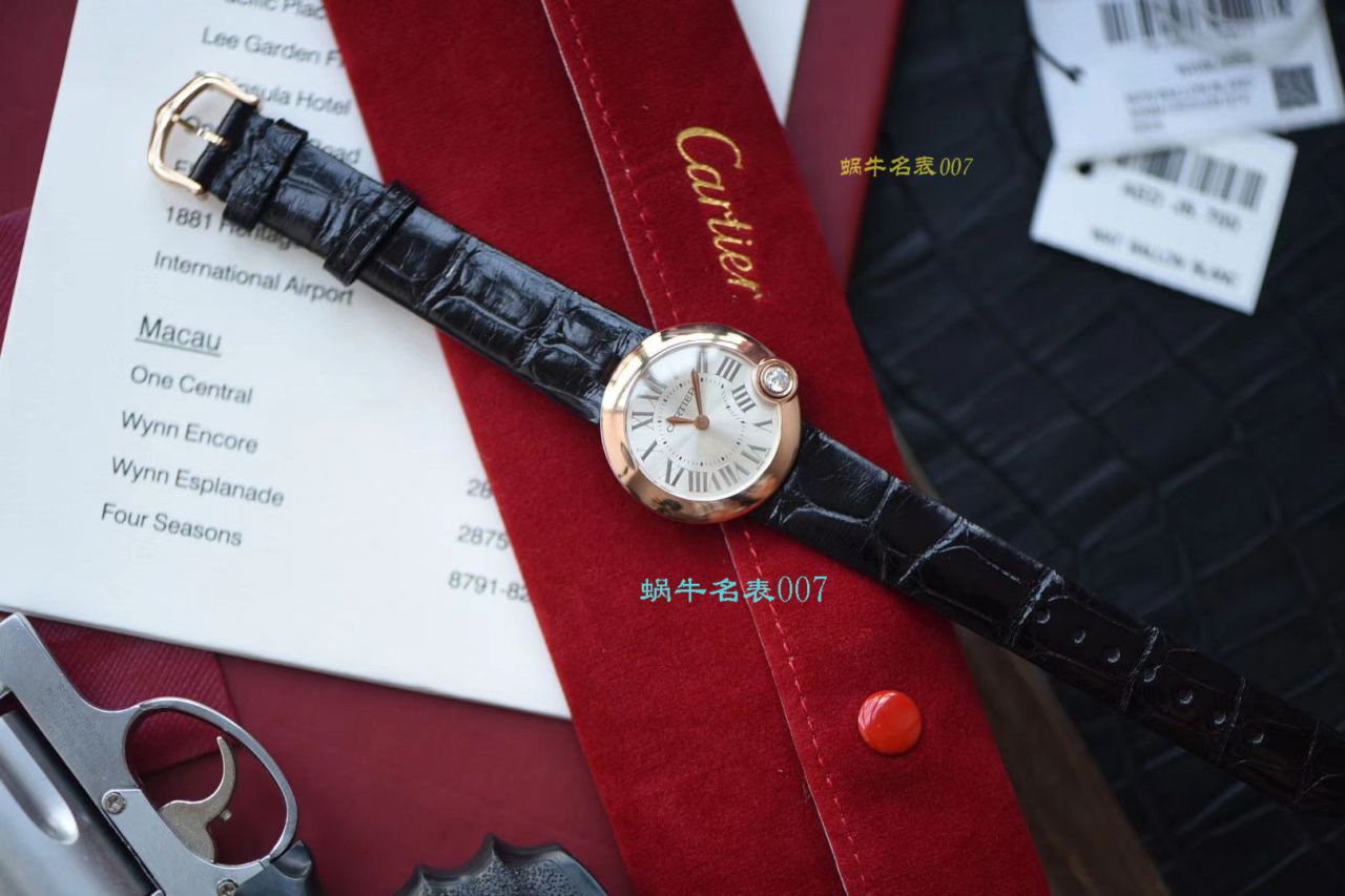 【台湾 Factory 复刻高仿女表】 Cartier  BALLON BLANC DE  Cartier 系列WGBL0005 wrist watch  / K230