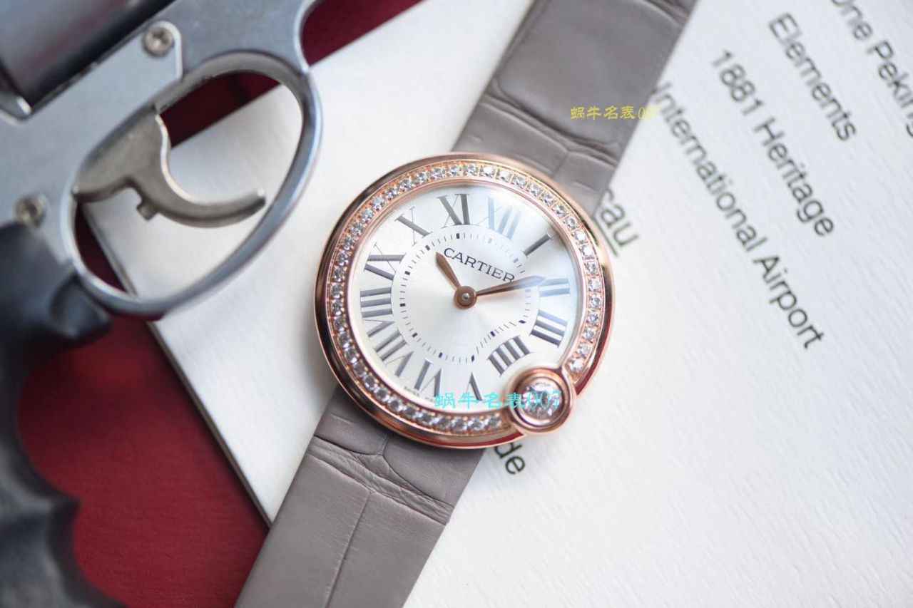 【台湾 Factory 白气球复刻高仿女表】 Cartier  BALLON BLANC DE  Cartier 系列WJBL0008 wrist watch  / K229