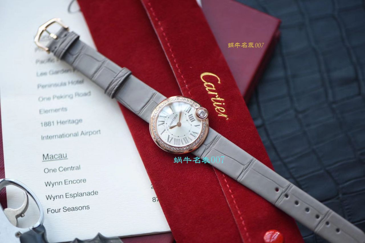 【台湾 Factory 白气球复刻高仿女表】 Cartier  BALLON BLANC DE  Cartier 系列WJBL0008 wrist watch  / K229