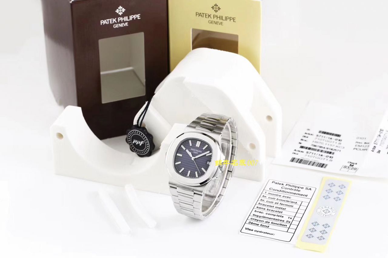 【 Video analysis  Best 的复刻高仿表 PATEK PHILIPPE 】PPF Factory  PATEK PHILIPPE 运动优雅系列5711/1A 010 不锈钢 wrist watch ( Nautilus ) / BD270