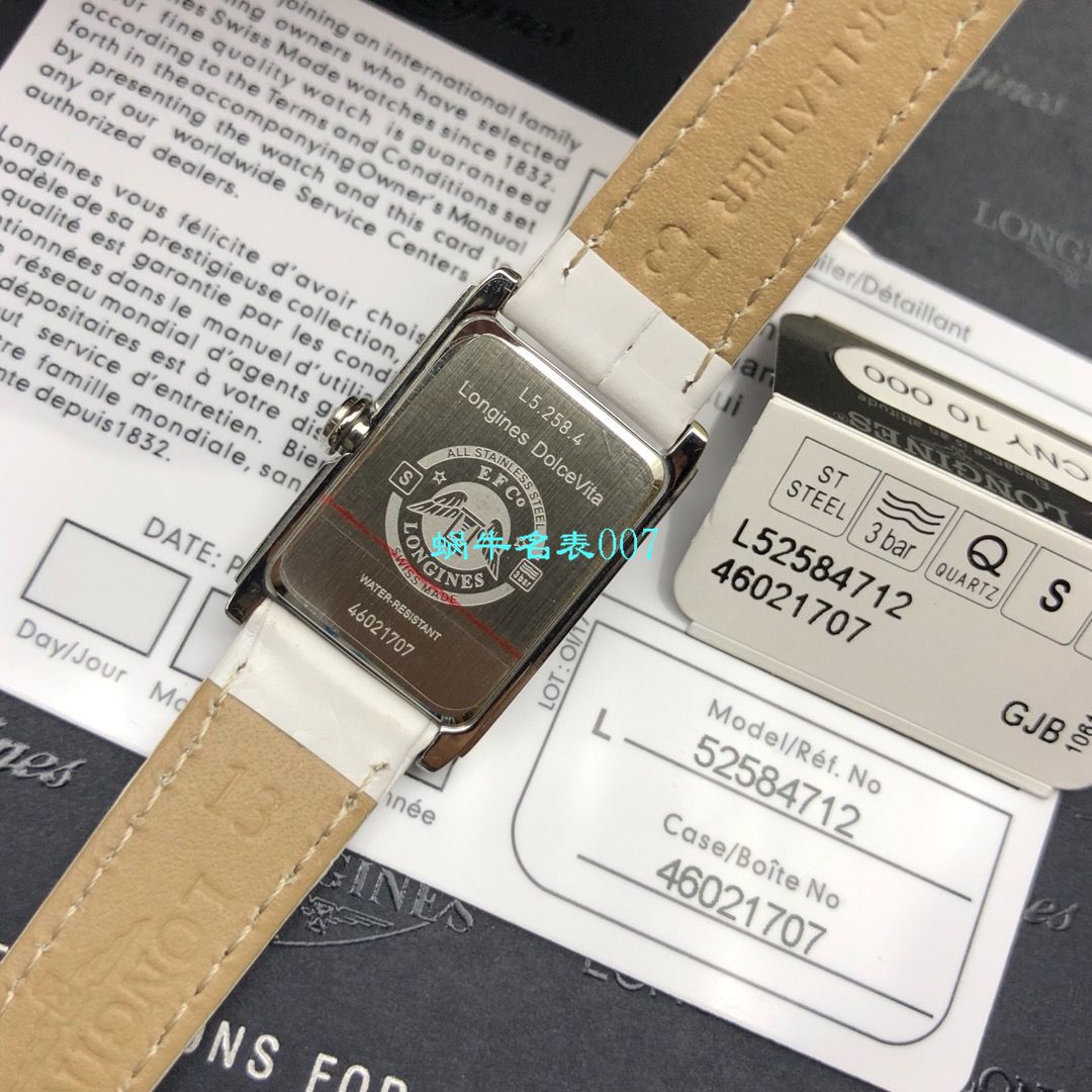 【 Longines 渠道原单女表】 Longines 黛绰维纳系列 wrist watch （Longines DolceVita）L5.258.4.71.6 wrist watch  / L118