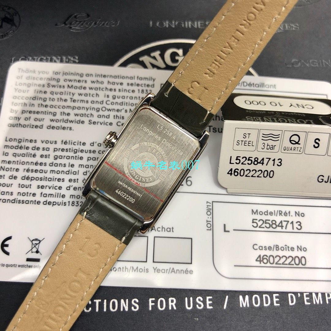 【 Longines 渠道原单女表】 Longines 黛绰维纳系列 wrist watch （Longines DolceVita）L5.258.4.71.6 wrist watch  / L118