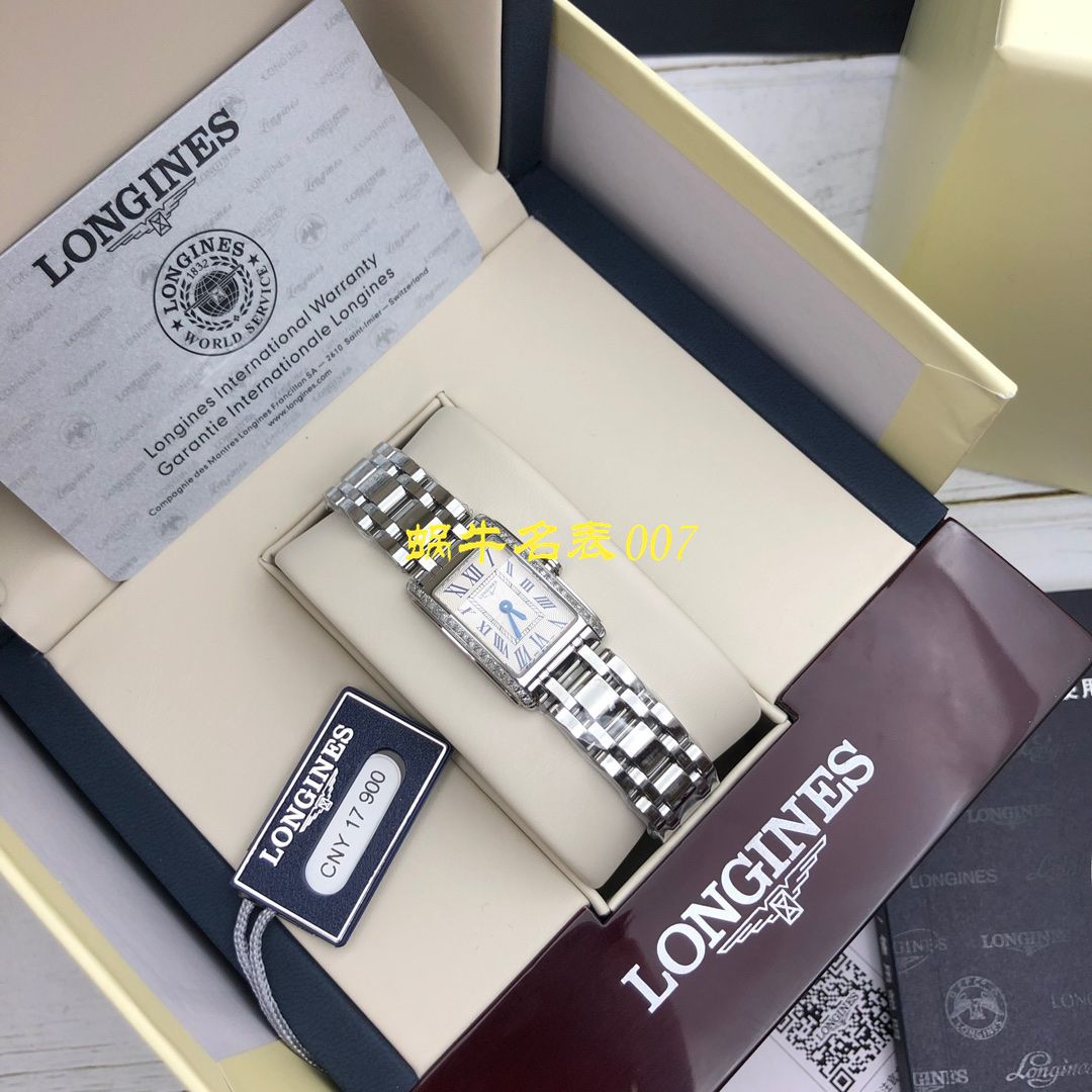 【 Longines 渠道原单女士表】 Longines L5.258.0.71.6真钻系列黛绰维纳系列 wrist watch （Longines DolceVita） / L119