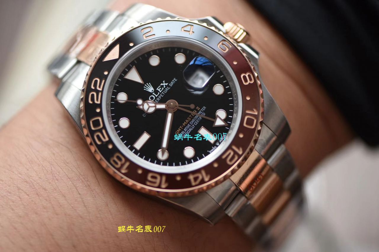【DJ Factory Rolex复刻高仿手表】 Rolex  GMT MASTER IIGMT系列m126711chnr-0002 wrist watch  / R379