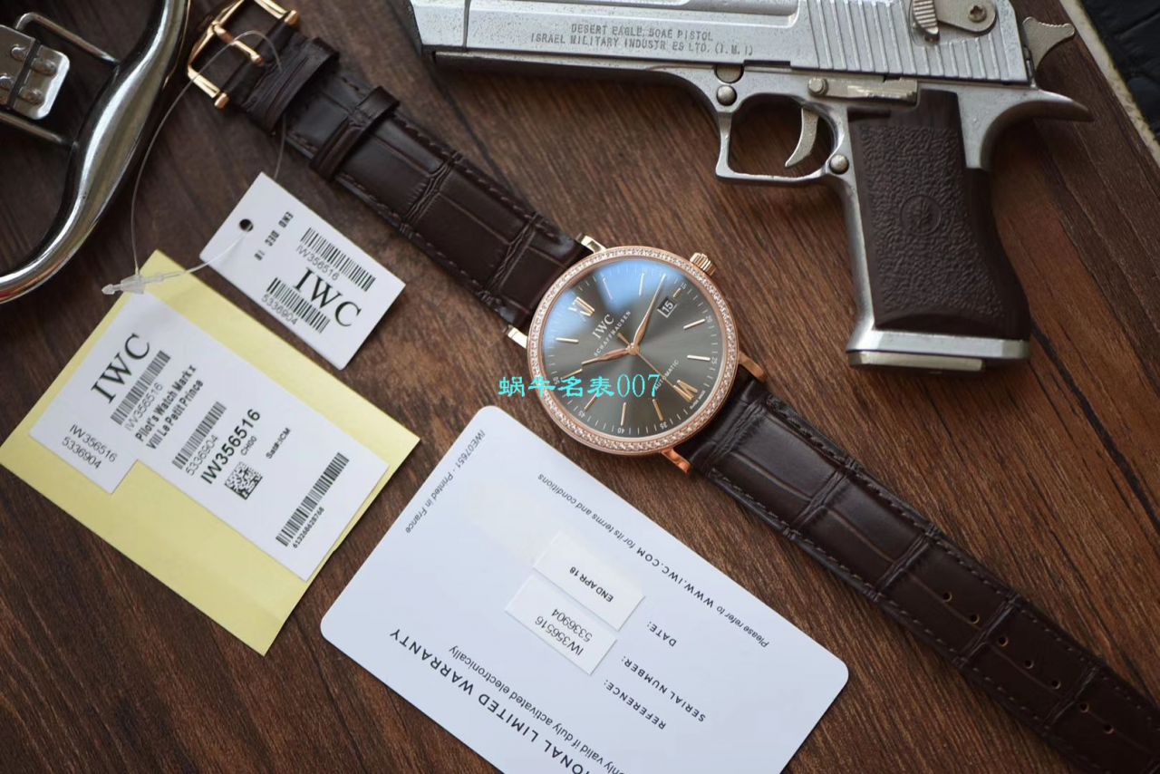 【 Video analysis V7 Factory IWC top 复刻表】 IWC 表柏涛菲诺高仿IW356516 wrist watch  / WG396
