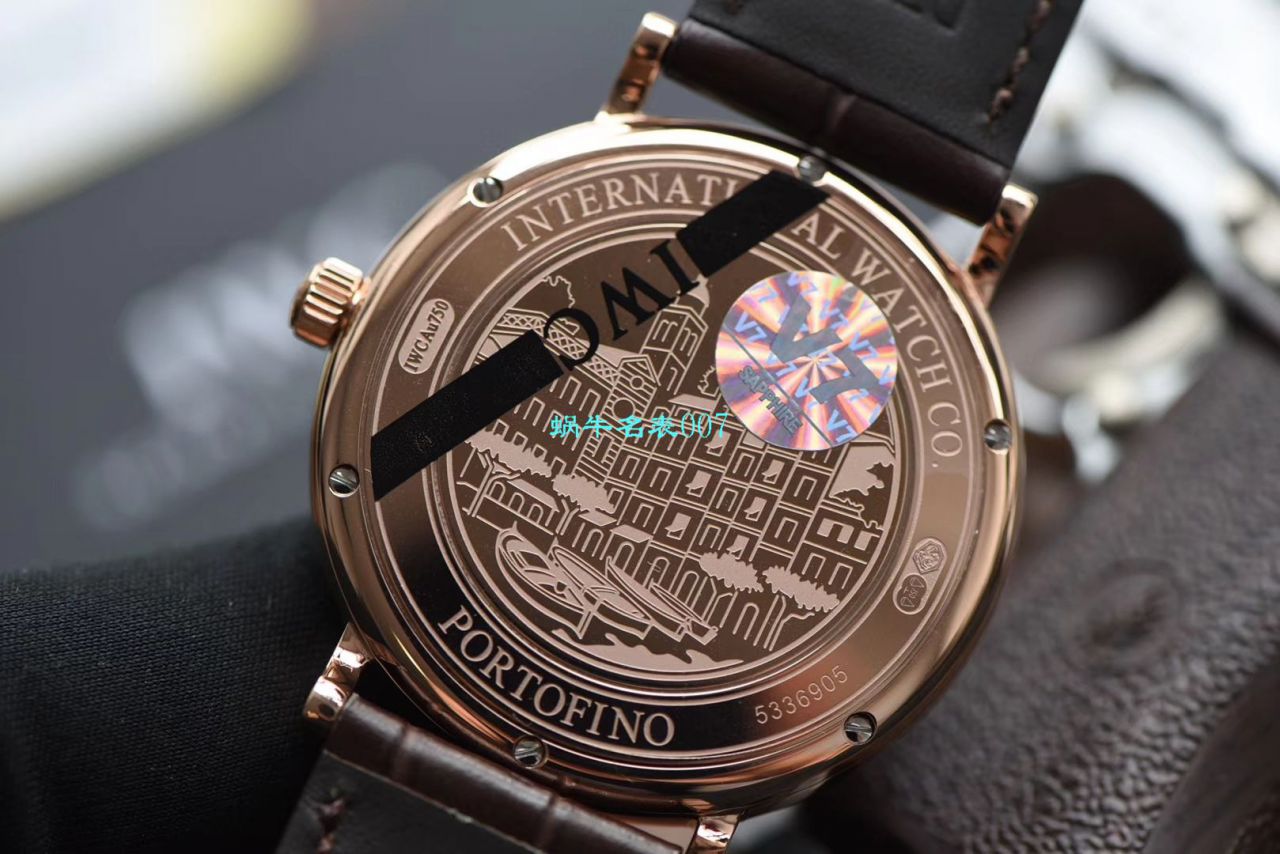 【 Video analysis V7 Factory IWC top 复刻表】 IWC 表柏涛菲诺高仿IW356516 wrist watch  / WG396