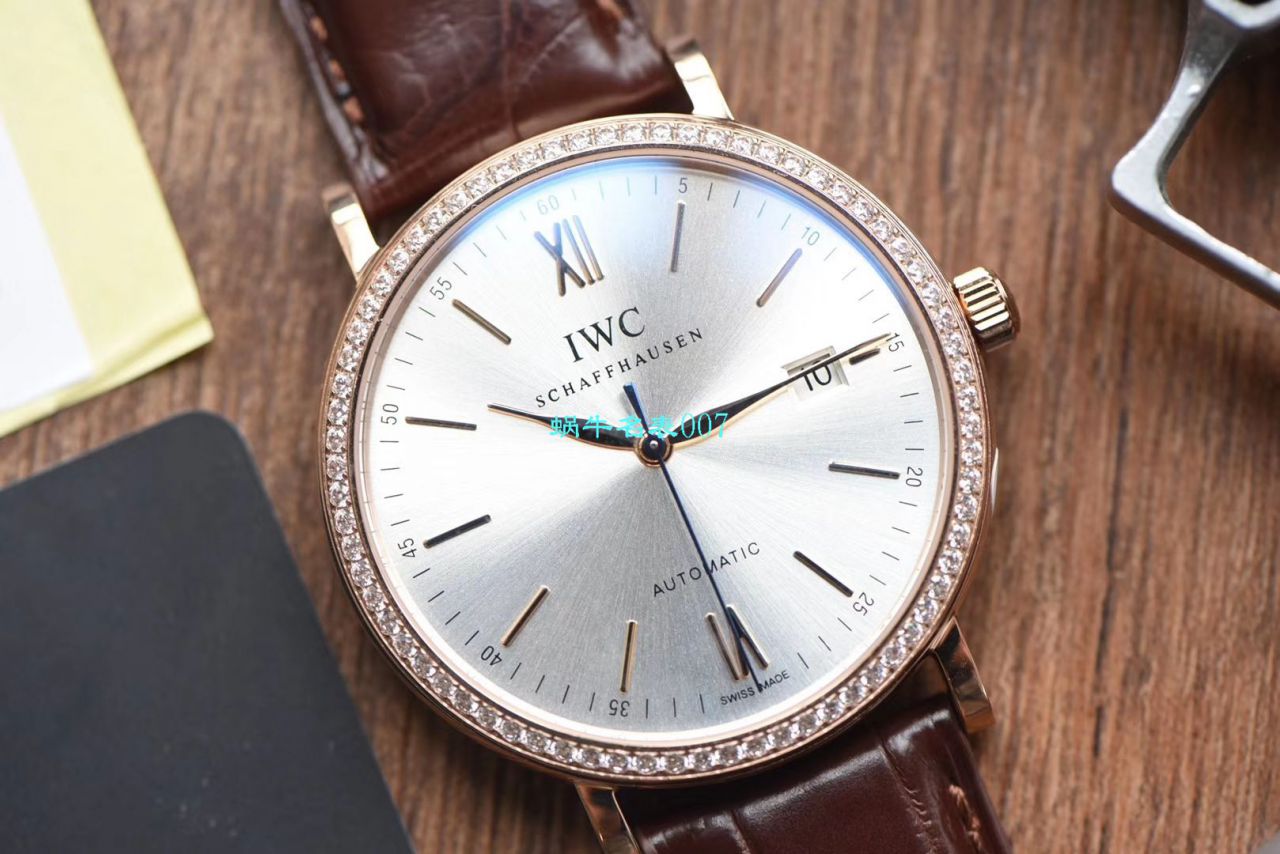 【 Video analysis V7 Factory IWC复刻表】 IWC 表柏涛菲诺系列高仿IW356515 wrist watch  / WG393