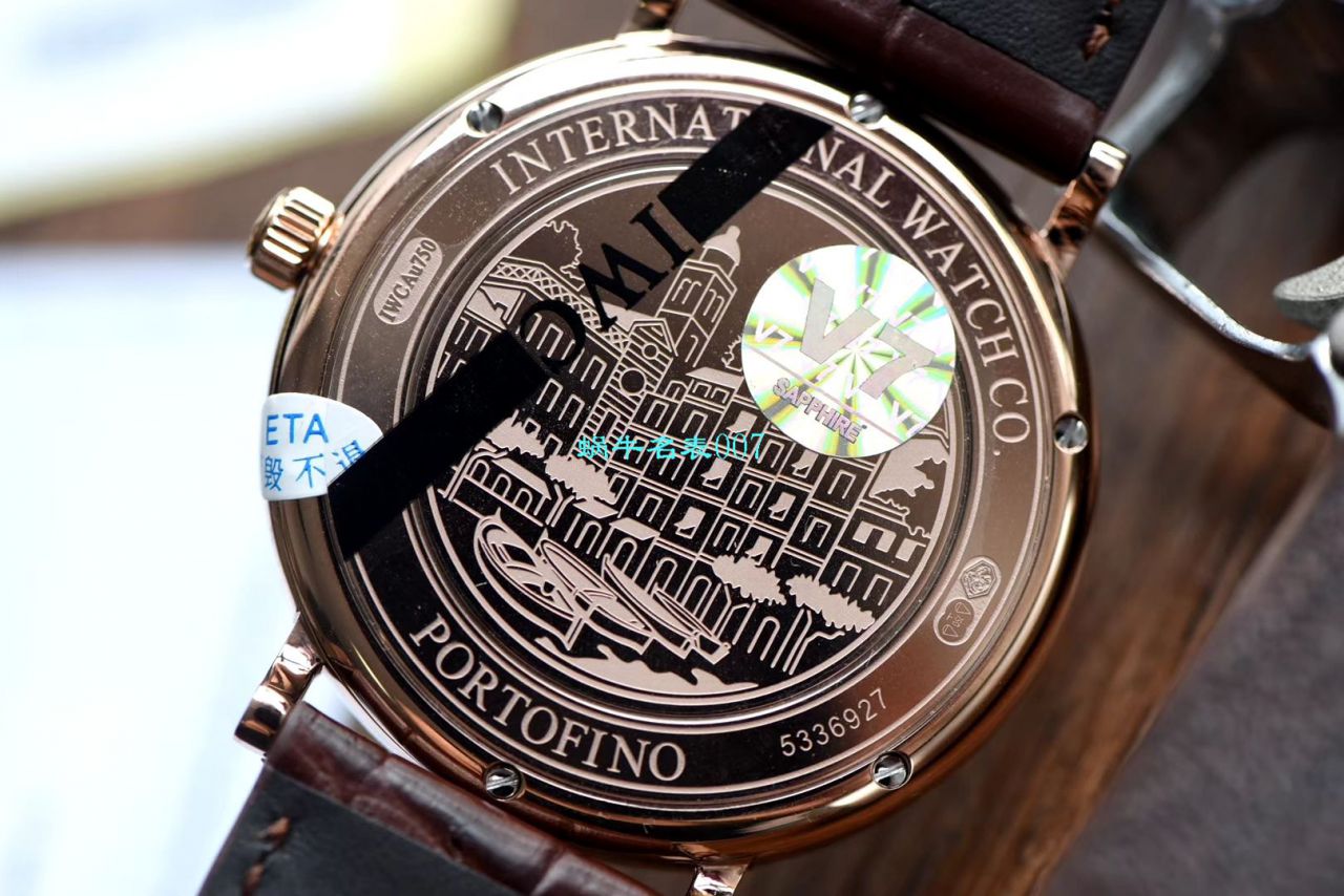 【 Video analysis V7 Factory IWC复刻表】 IWC 表柏涛菲诺系列高仿IW356515 wrist watch  / WG393