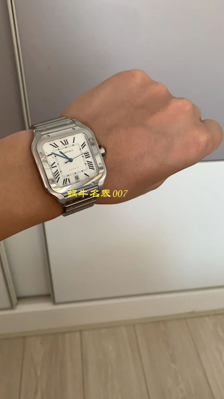 【V6 Factory 一比一超A top 高仿手表】 Cartier   Santos 系列WSSA0009男女情侣 wrist watch  / K165