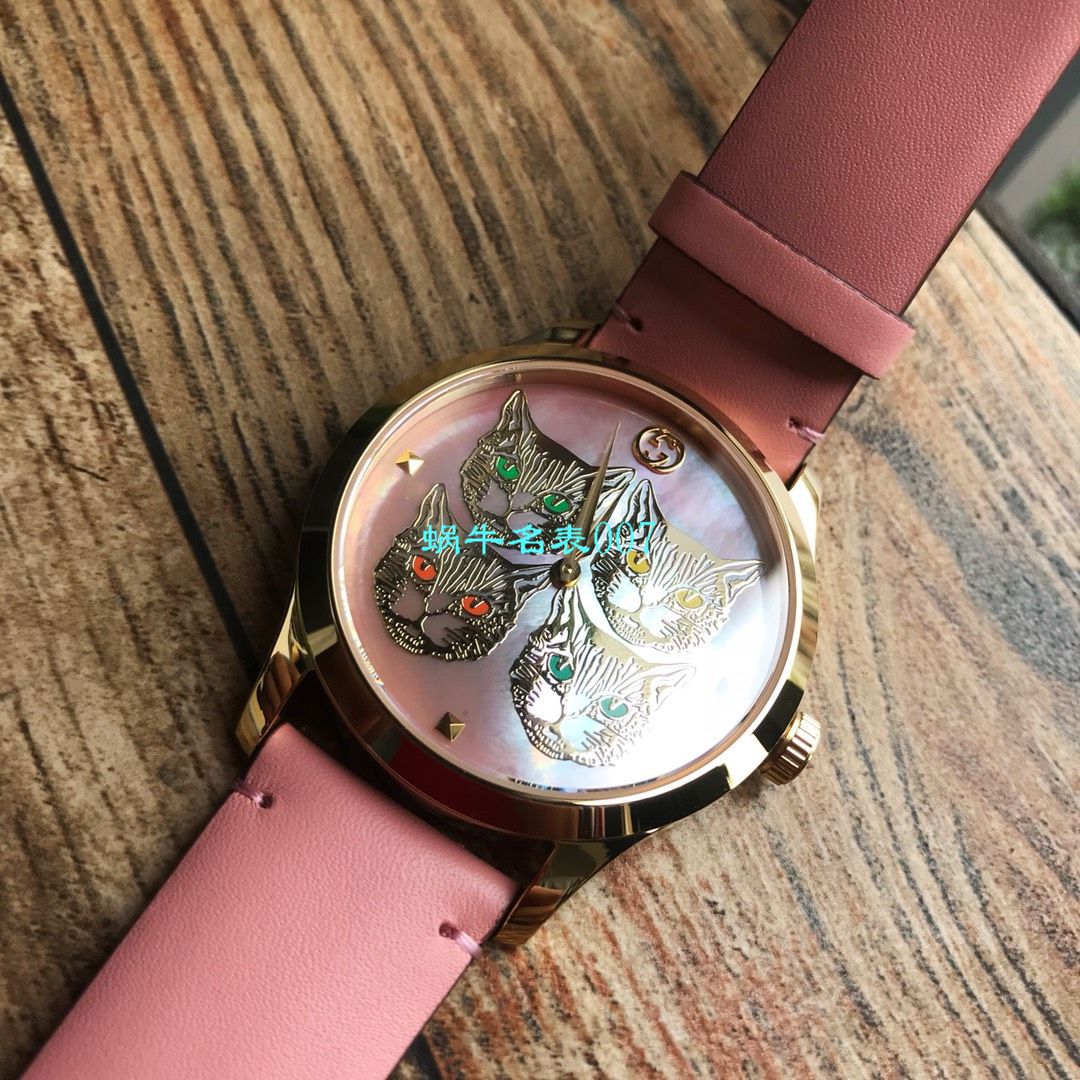 【Gucci渠道原单】古驰G-TIMELESS系列YA1264112猫头，YA1264113灵蛇女士 wrist watch  / GUCCIKK18