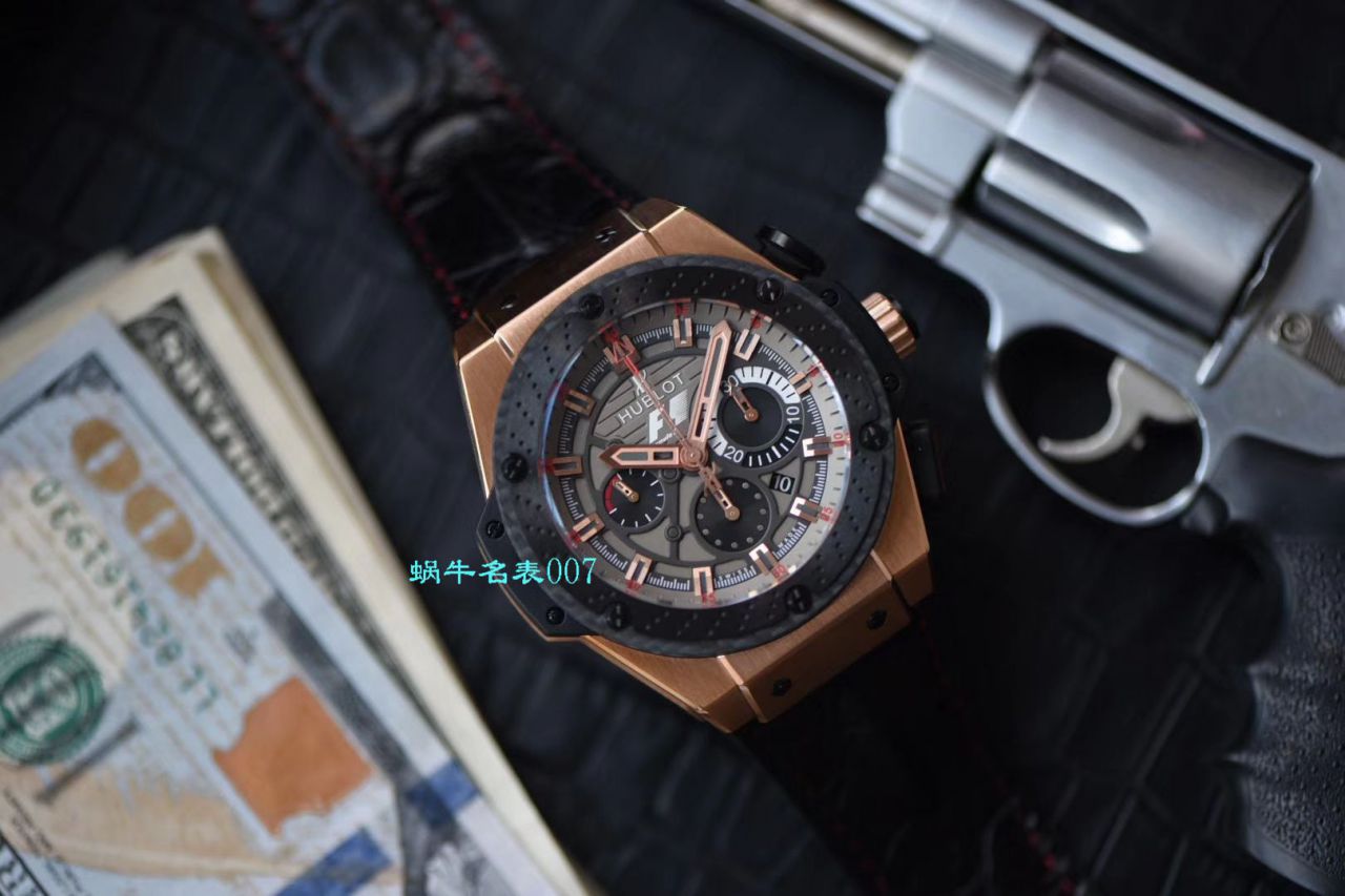 【HBBV6 Factory  top 复刻手表】 hublot 法拉利F1 玫瑰金703.OM.6912.HR.FMC12 Hublot Big Bang F1 King Power Great Britain Limited Edition / YB072