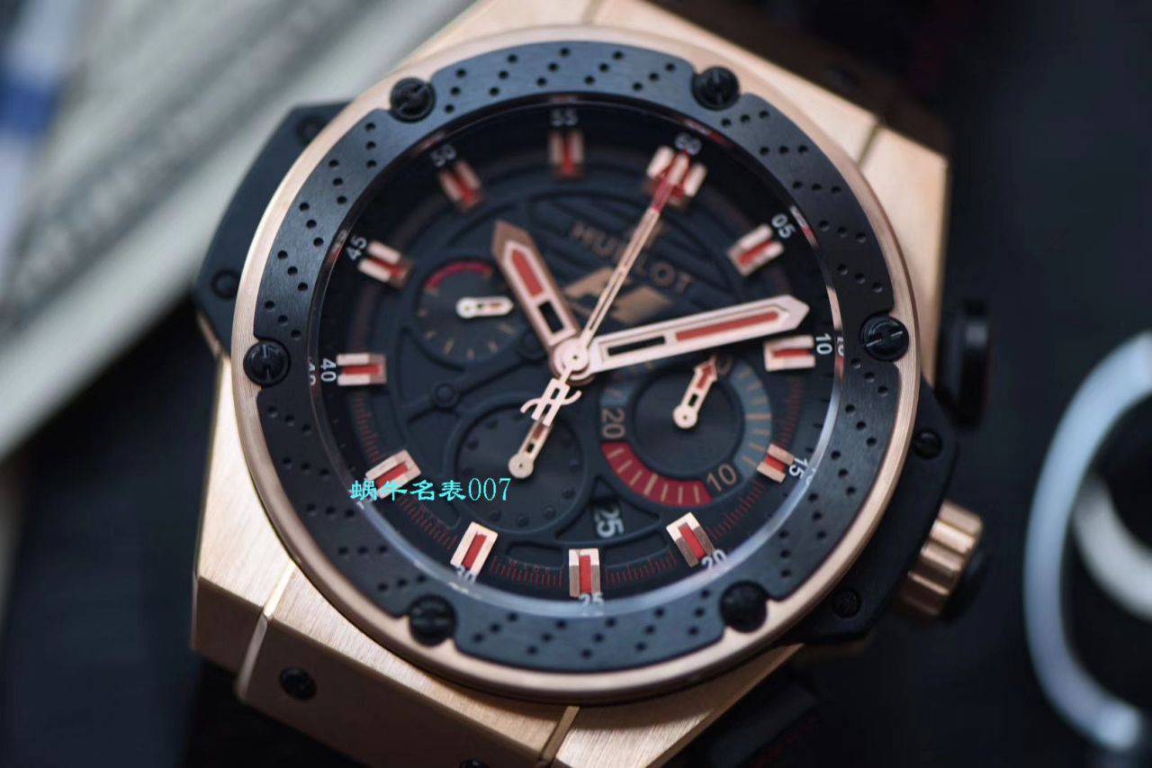 【HBBV6 Factory  top 复刻手表】 hublot 法拉利F1 玫瑰金703.OM.6912.HR.FMC12 Hublot Big Bang F1 King Power Great Britain Limited Edition / YB072