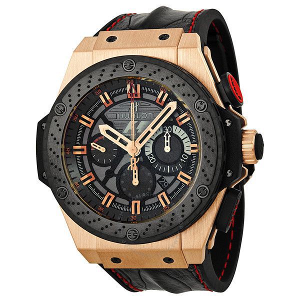 【HBBV6 Factory  top 复刻手表】 hublot 法拉利F1 玫瑰金703.OM.6912.HR.FMC12 Hublot Big Bang F1 King Power Great Britain Limited Edition / YB072