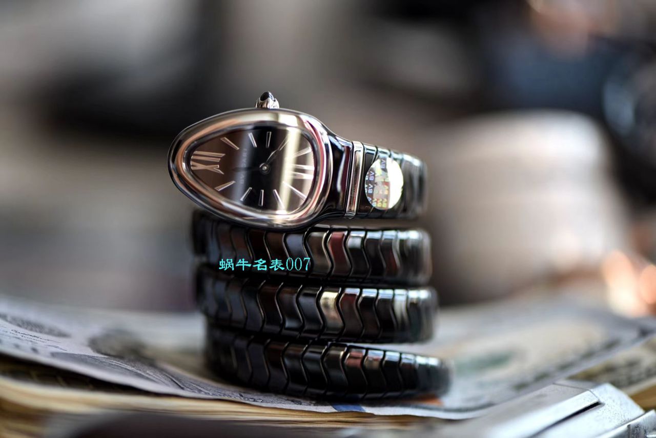 【BV Factory BVLGARI复刻蛇形女表】 BVLGARI SERPENTI系列102734，102613 SPC35WGDWCGD1.1T白色黑色 Composite  wrist watch  / BG029