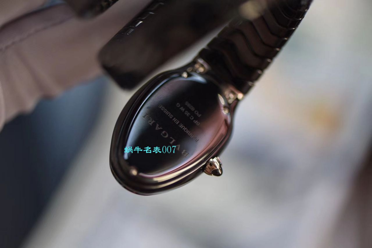 【BV Factory BVLGARI复刻蛇形女表】 BVLGARI SERPENTI系列102734，102613 SPC35WGDWCGD1.1T白色黑色 Composite  wrist watch  / BG029