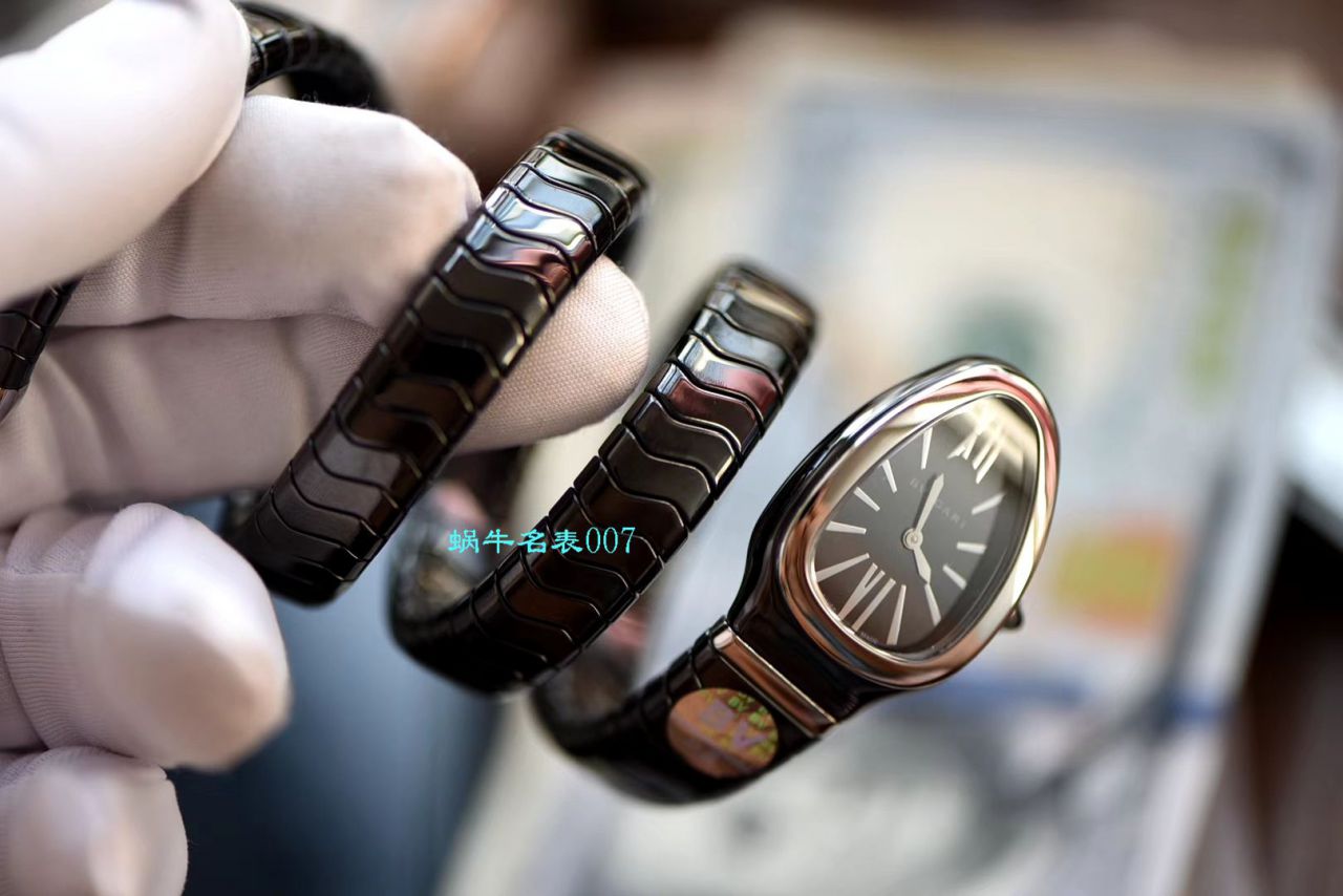 【BV Factory BVLGARI复刻蛇形女表】 BVLGARI SERPENTI系列102734，102613 SPC35WGDWCGD1.1T白色黑色 Composite  wrist watch  / BG029