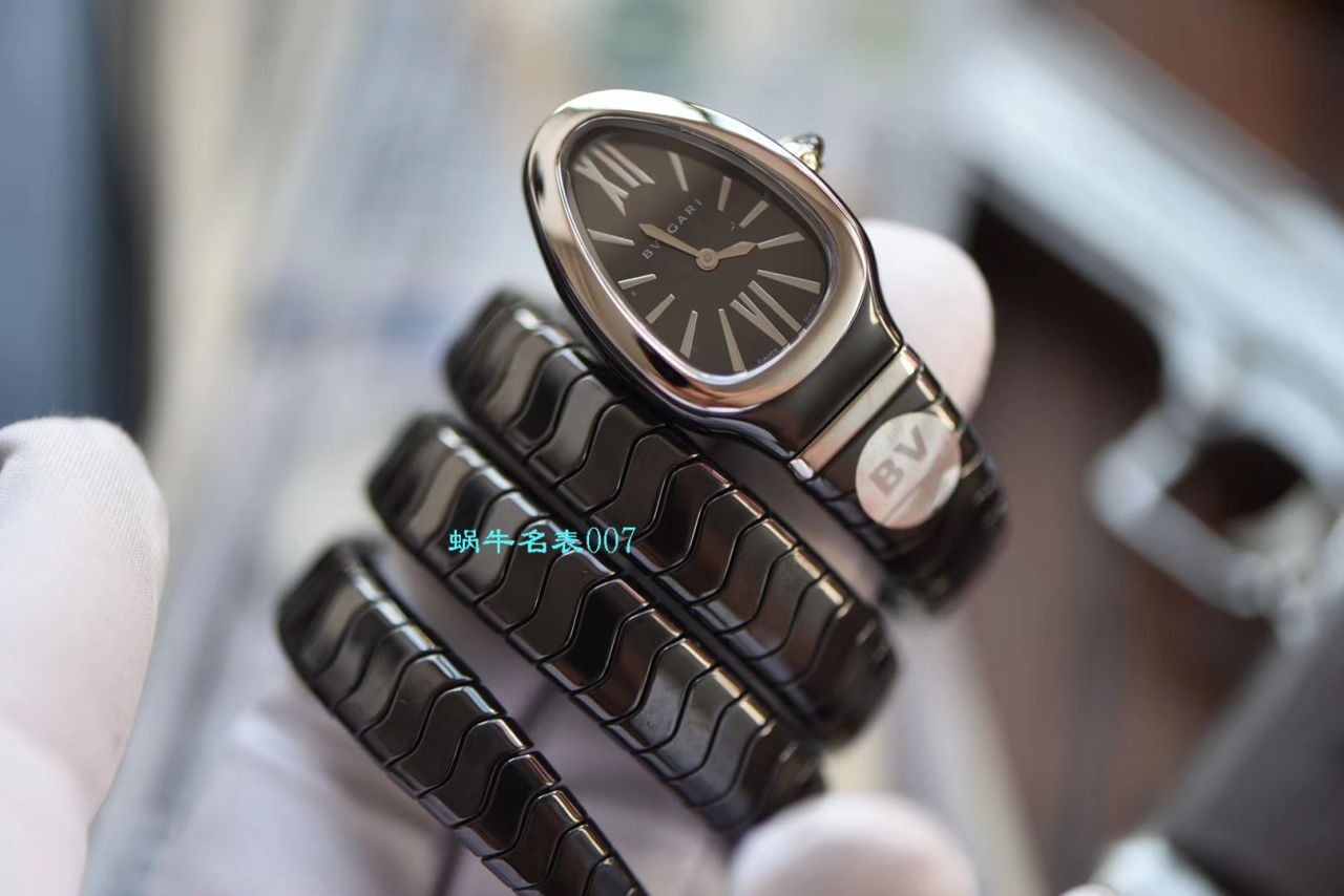 【BV Factory BVLGARI复刻蛇形女表】 BVLGARI SERPENTI系列102734，102613 SPC35WGDWCGD1.1T白色黑色 Composite  wrist watch  / BG029