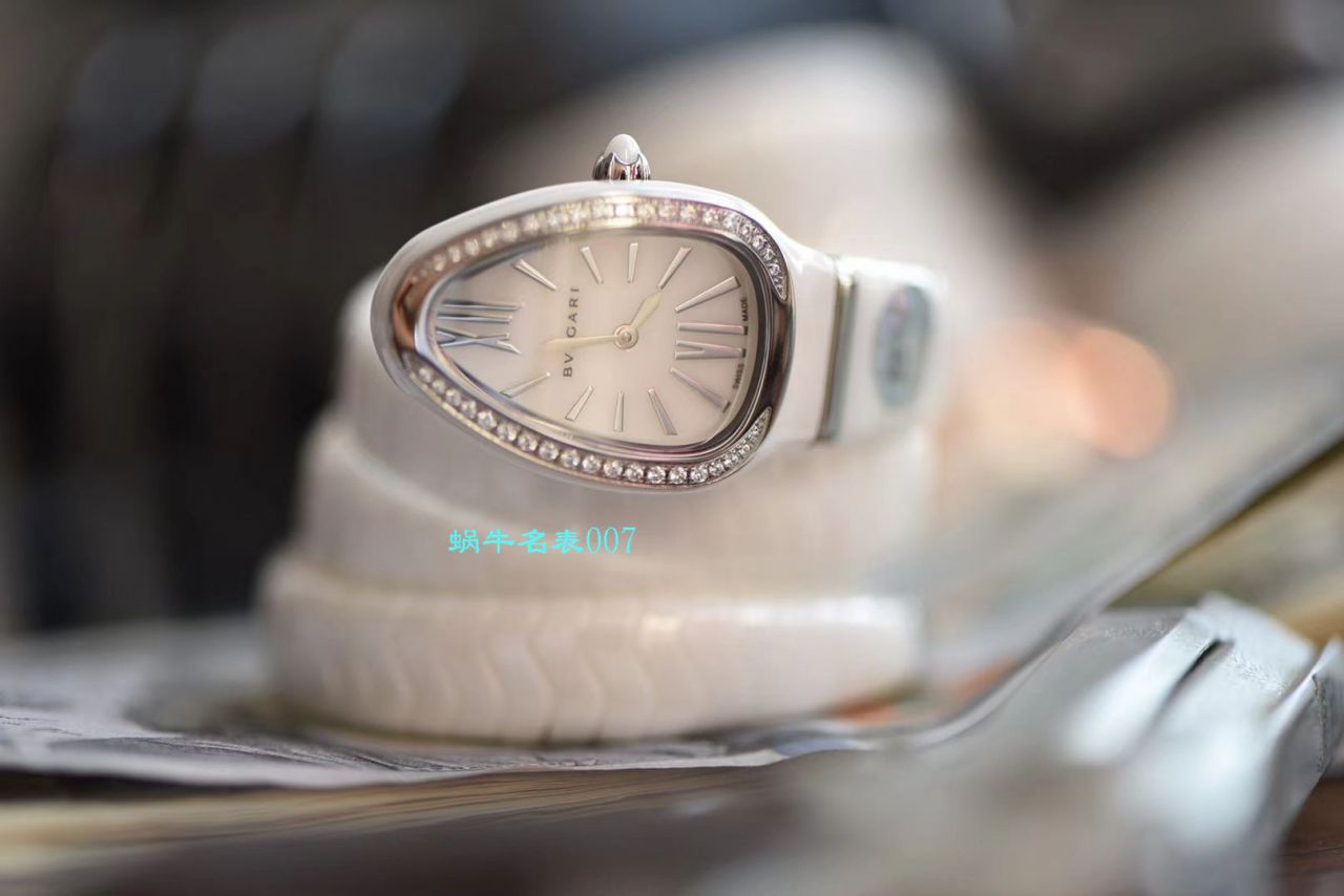 【BV Factory BVLGARI复刻蛇形女表】 BVLGARI SERPENTI系列102734，102613 SPC35WGDWCGD1.1T白色黑色 Composite  wrist watch  / BG029